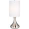 360 Lighting Droplet 17" High Brushed Nickel Modern Accent Table Lamp