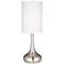 360 Lighting Droplet 24 1/2" Brushed Nickel Modern Table Lamp