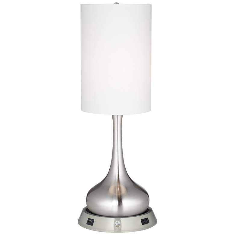 Image 2 360 Lighting Droplet 24 1/2 inch Modern Lamp with Dimmable USB Workstation