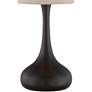 360 Lighting Droplet 24 1/2" Tan and Espresso Bronze Modern Table Lamp in scene