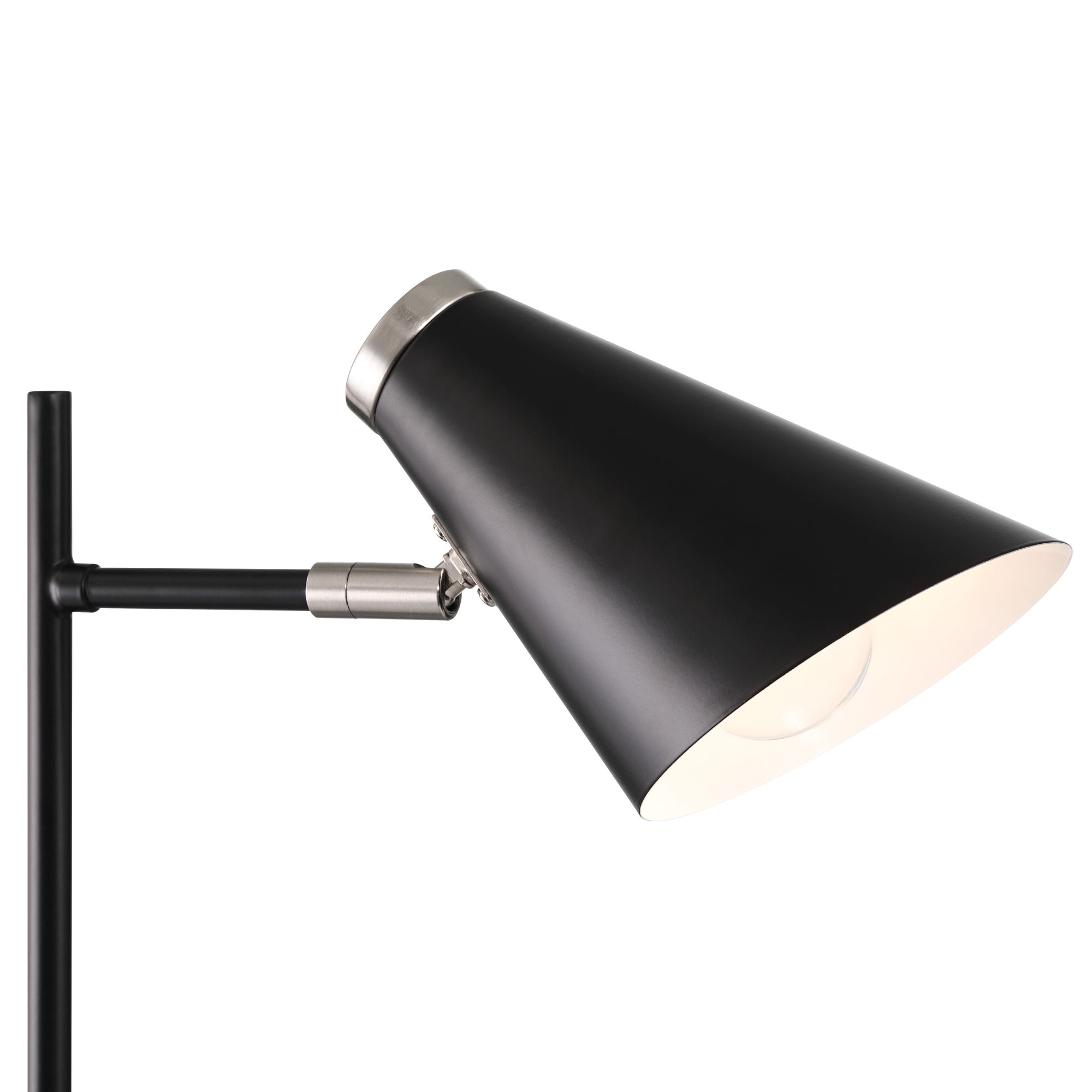 Image 7 360 Lighting Duke 20 3/4" Nickel and Black Modern USB Lamps Set of 2 more views