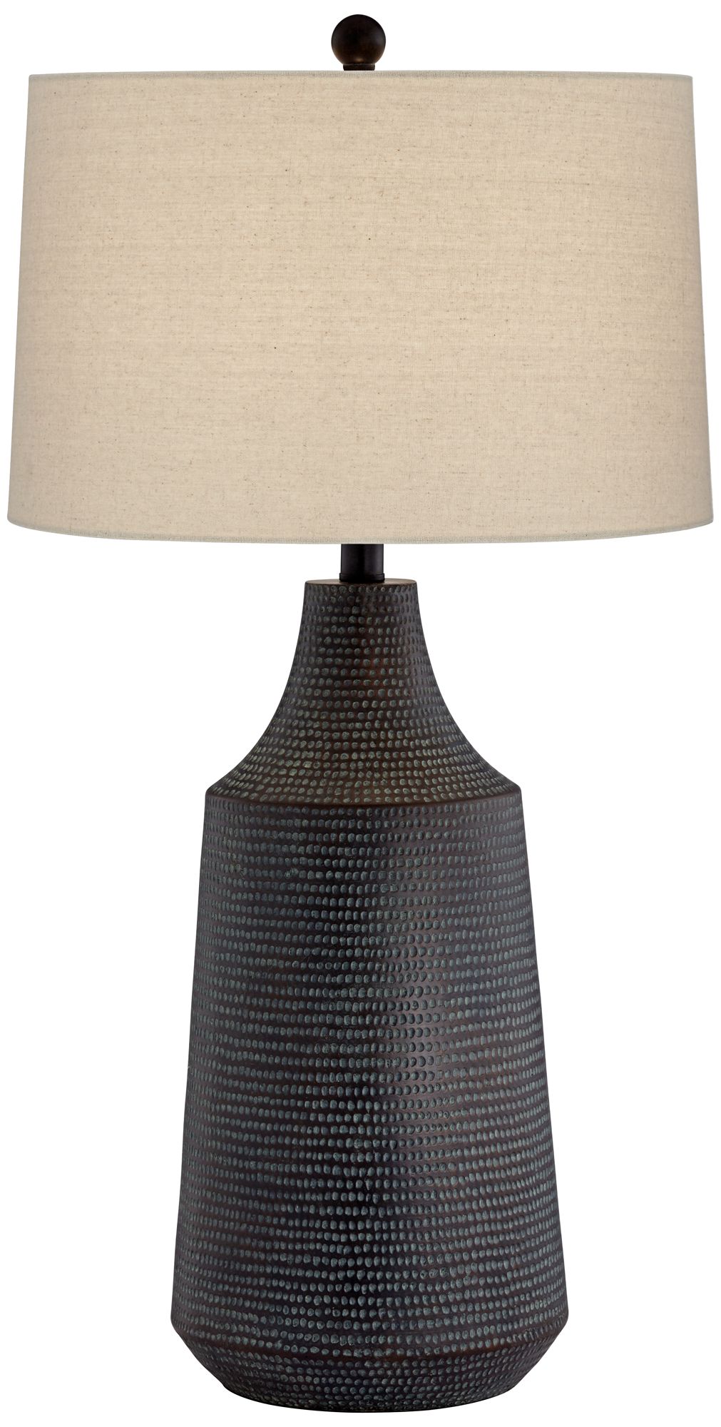 Image 3 360 Lighting Dune 30" Black Finish Hammered Jar Table Lamp