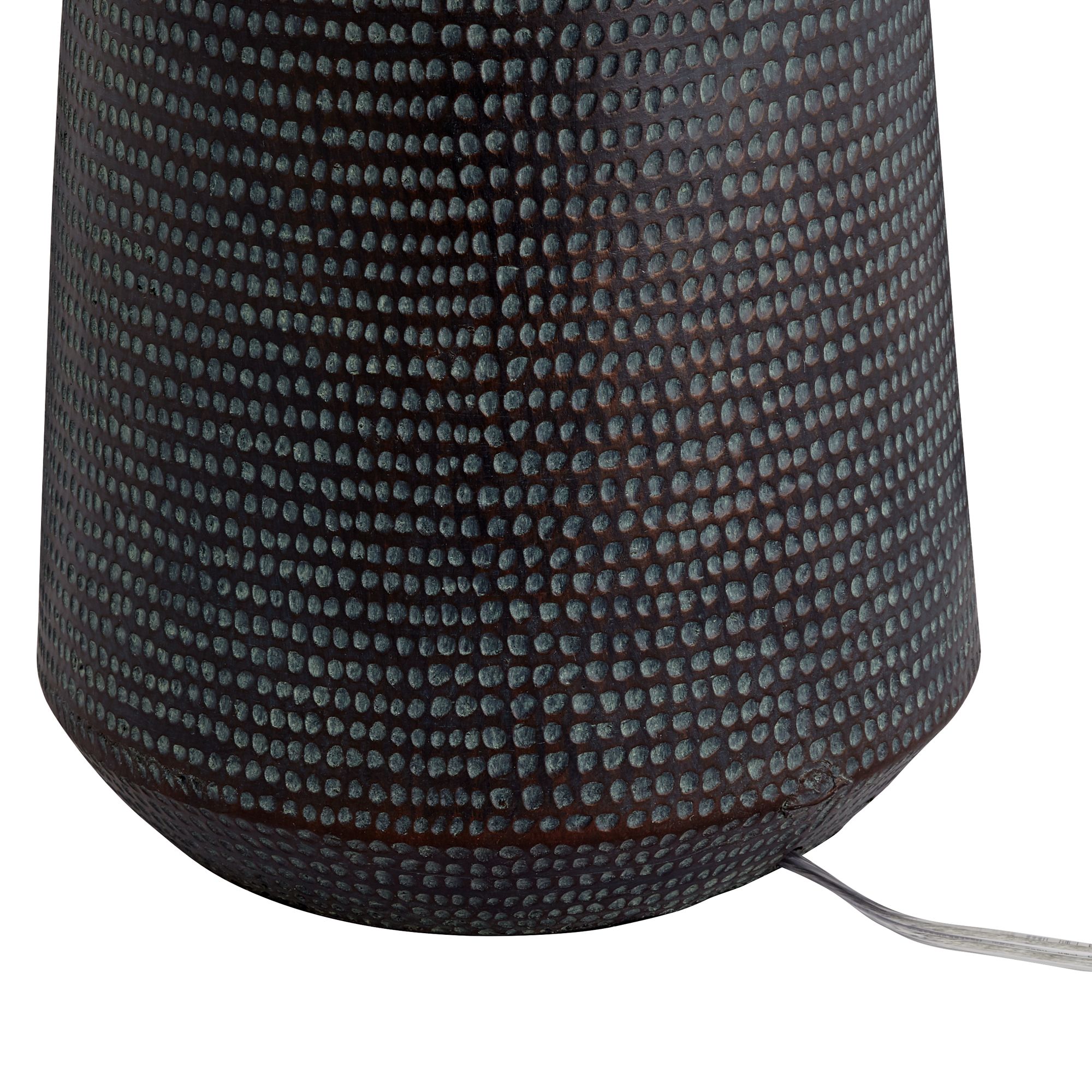 Image 6 360 Lighting Dune 30" Black Finish Hammered Jar Table Lamp more views