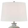 3_360 Lighting Dylan 28 1/4" Textured Silver Glaze Ceramic Table Lamp more views