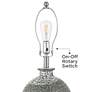 4_360 Lighting Dylan 28 1/4" Textured Silver Glaze Ceramic Table Lamp more views