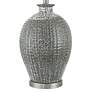 6_360 Lighting Dylan 28 1/4" Textured Silver Glaze Ceramic Table Lamp more views