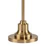 Thumbnail4 of 360 Lighting Dyna 58" Antique Brass White Pleated Shade Floor Lamp more views