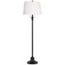 1_360 Lighting Dyna 58" High Pleated Shade Black 2-Light Floor Lamp