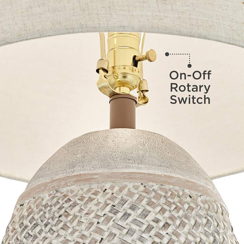 Image 5 360 Lighting Eldora 29 1/2" High Coastal Beige Contemporary Table Lamp more views