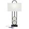 360 Lighting Eleanor 32 1/4" Black and White Marble Modern Table Lamp