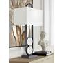 Thumbnail1 of 360 Lighting Eleanor 32 1/4" Black and White Marble Modern Table Lamp