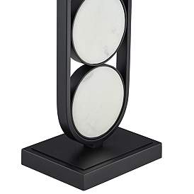 Image5 of 360 Lighting Eleanor 32 1/4" Black and White Marble Modern Table Lamp more views