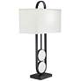 360 Lighting Eleanor 32 1/4" Black and White Marble Modern Table Lamp