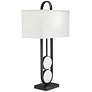 7_360 Lighting Eleanor 32 1/4" Black and White Marble Modern Table Lamp more views