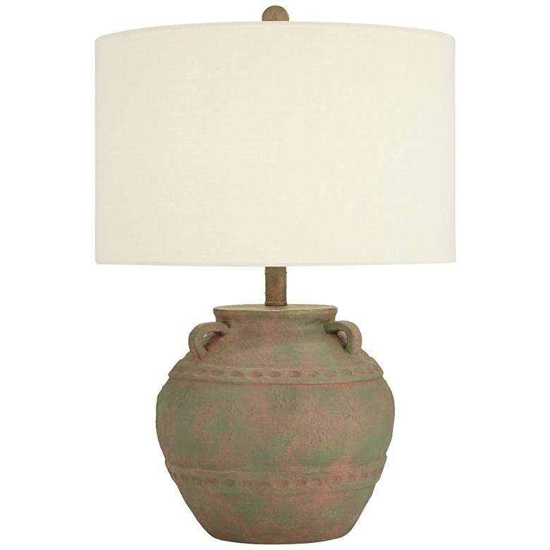 Image 2 360 Lighting Eliza 25 1/2" High Rustic Musk Green Jar Table Lamp