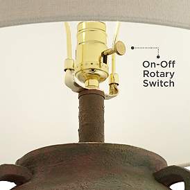 Image5 of 360 Lighting Eliza 25 1/2" High Rustic Musk Green Jar Table Lamp more views