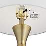 360 Lighting Elka 28" High Brass Finish Modern Table Lamps Set of 2