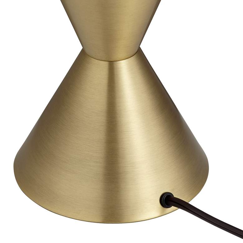 Image 6 360 Lighting Elka 31 3/4 inch Modern Brass Lamp with Round Riser more views