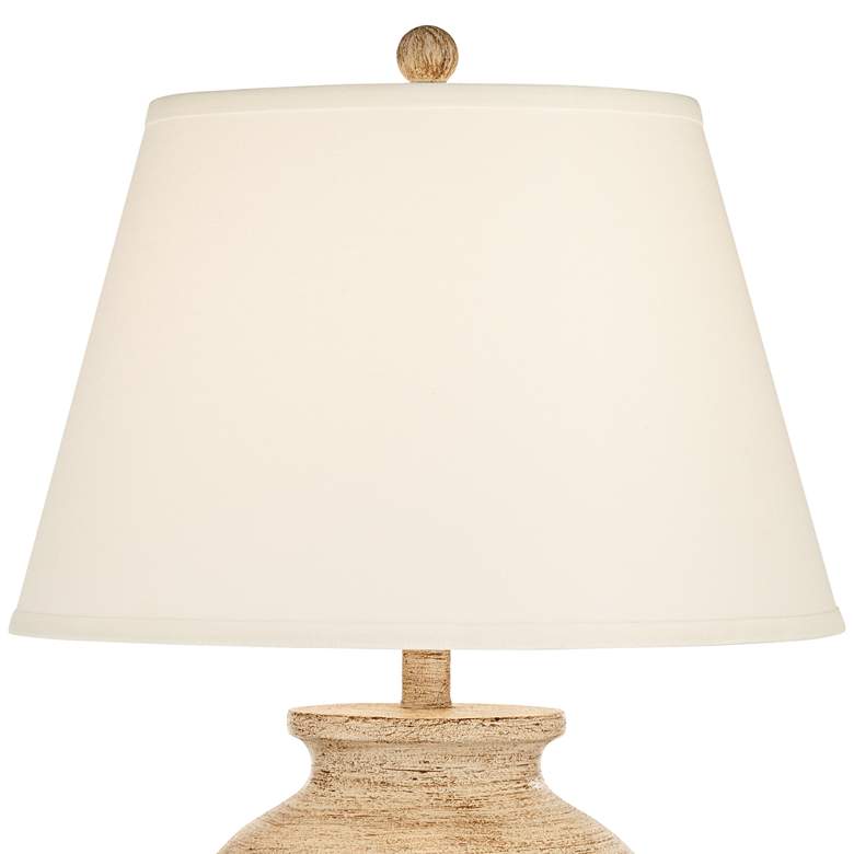Image 4 360 Lighting Elko 27.6" Rustic Sandstone Jar Table Lamp more views