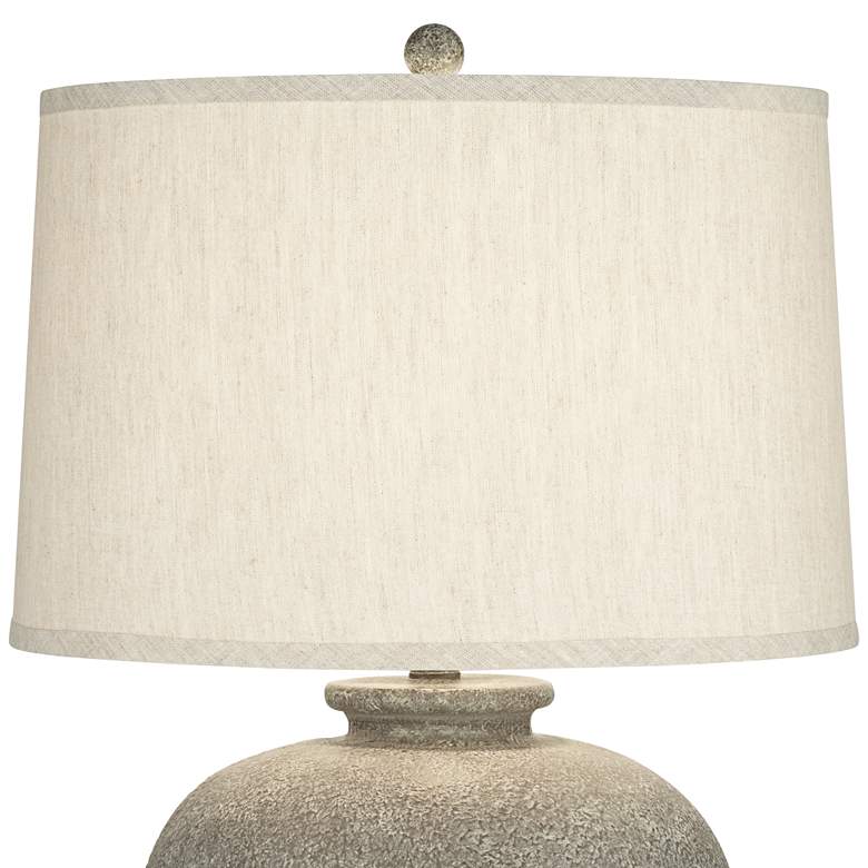 Image 4 360 Lighting Eloy 28 inch High Faux Gray Stone Modern Coastal Table Lamp more views
