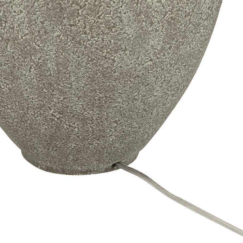 Image 7 360 Lighting Eloy 28 inch High Faux Gray Stone Modern Coastal Table Lamp more views