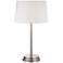 360 Lighting Elroy 27" High Brushed Nickel Modern Table Lamp