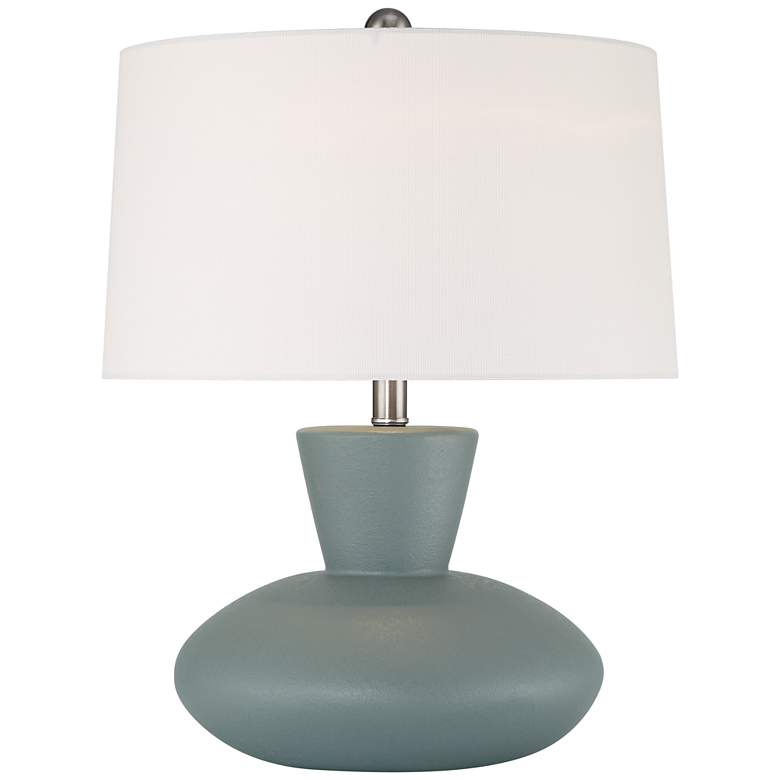 Image 2 360 Lighting Emil 21 1/2 inch High Light Gray Modern Ceramic Table Lamp