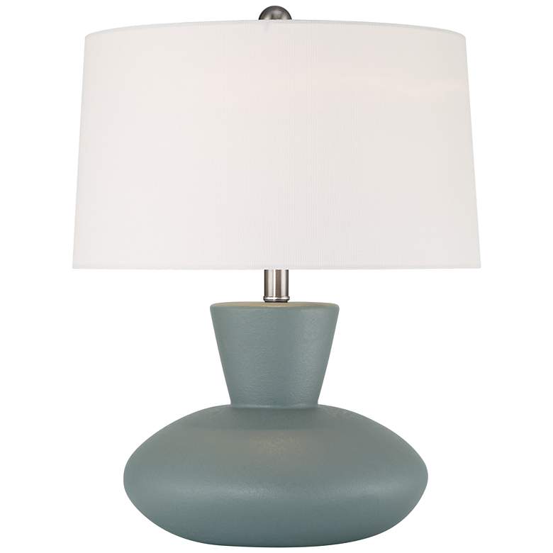 Image 3 360 Lighting Emil 21 1/2" High Light Gray Modern Ceramic Table Lamp
