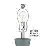 6_360 Lighting Emil 21 1/2" High Light Gray Modern Ceramic Table Lamp more views