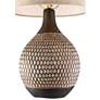 7_360 Lighting Emma 21" Brown Ceramic Mid-Century Table Lamps Set of 2 more views