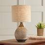 Watch A Video About the 360 Lighting Emma Textured Ceramic Mid Century Table Lamp
