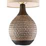360 Lighting Emma 21" High Textured Ceramic Mid-Century Table Lamp