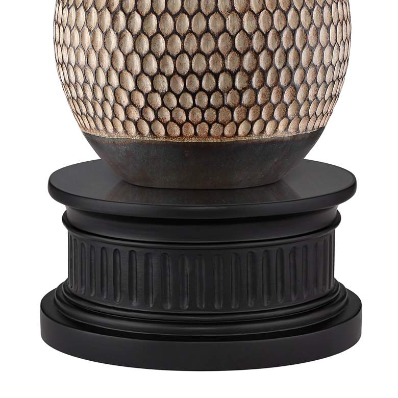 Image 5 360 Lighting Emma 25 1/4 inch Ceramic Table Lamp with Black Round Riser more views