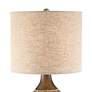 360 Lighting Emma Brown Ceramic Mid-Century Lamp with Table Top Dimmer