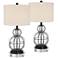 360 Lighting Eric 25 1/2" Blown Glass Gourd Lamps with Acrylic Risers