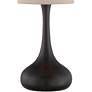 360 Lighting Espresso Bronze 24 1/2" Droplet Table Lamps Set of 2