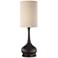 360 Lighting Espresso Bronze Droplet Table Lamp with USB Workstation Base