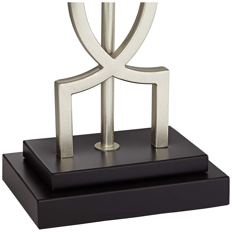 Image 6 360 Lighting Evan 28 1/2" Nickel Modern Luxe USB Lamps Set of 2 more views