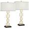 360 Lighting Evan 28 1/4" Gold Modern Luxe Table Lamps Set of 2