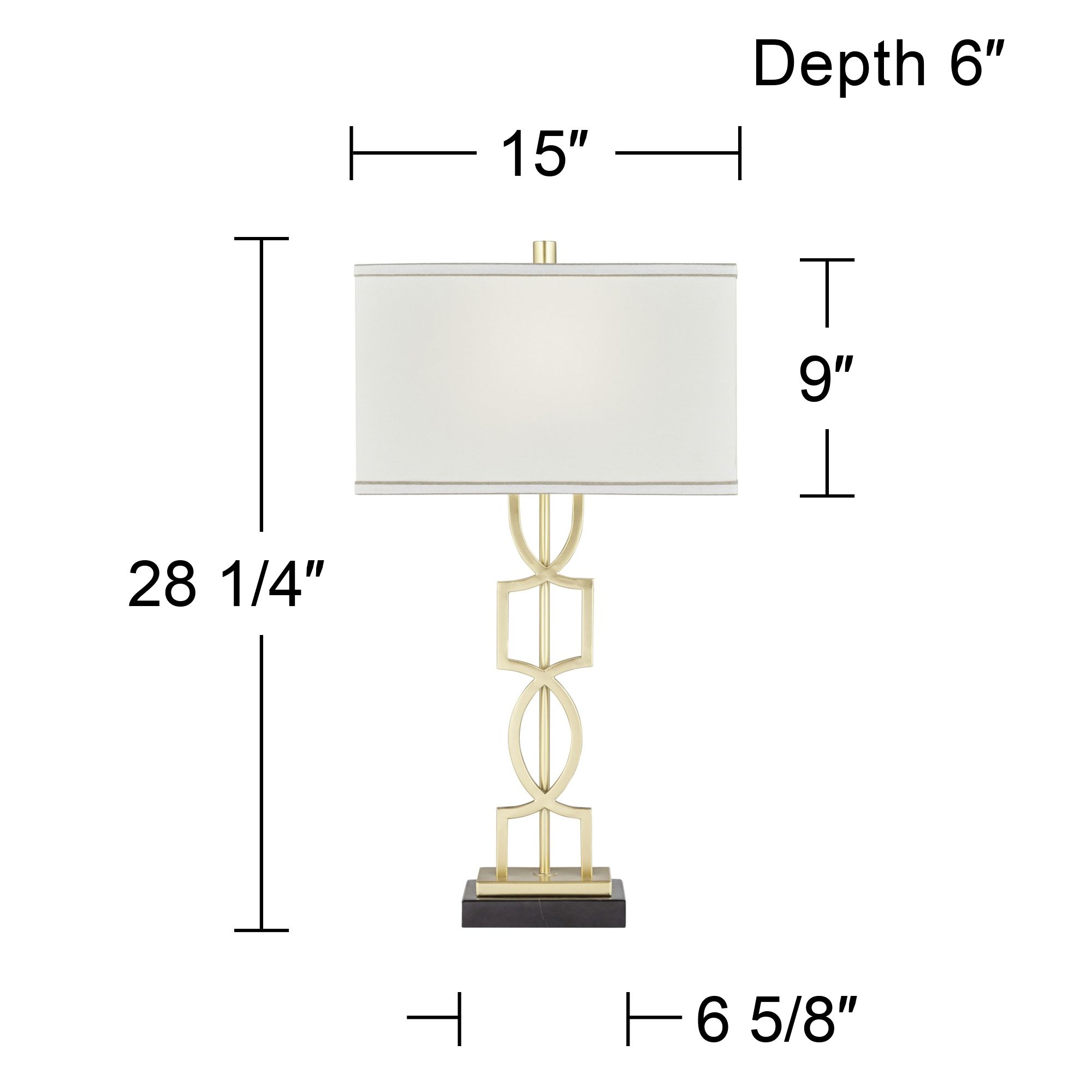 360 Lighting Evan 28 1/4" Gold Modern Luxe Table Lamps Set of 2