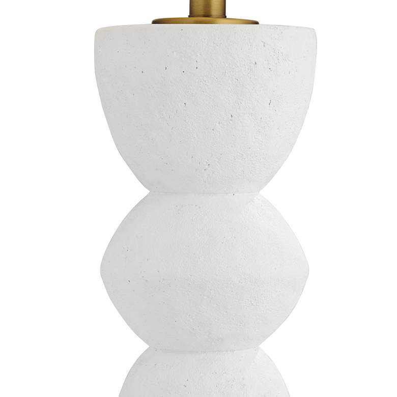 Image 6 360 Lighting Evelyn 29 1/2" Matte White and Gold Modern Table Lamp more views