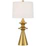 360 Lighting Farah 28 3/4" High Modern Gold Turned Cone Table Lamp