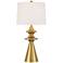 360 Lighting Farah 28 3/4" High Modern Gold Turned Cone Table Lamp