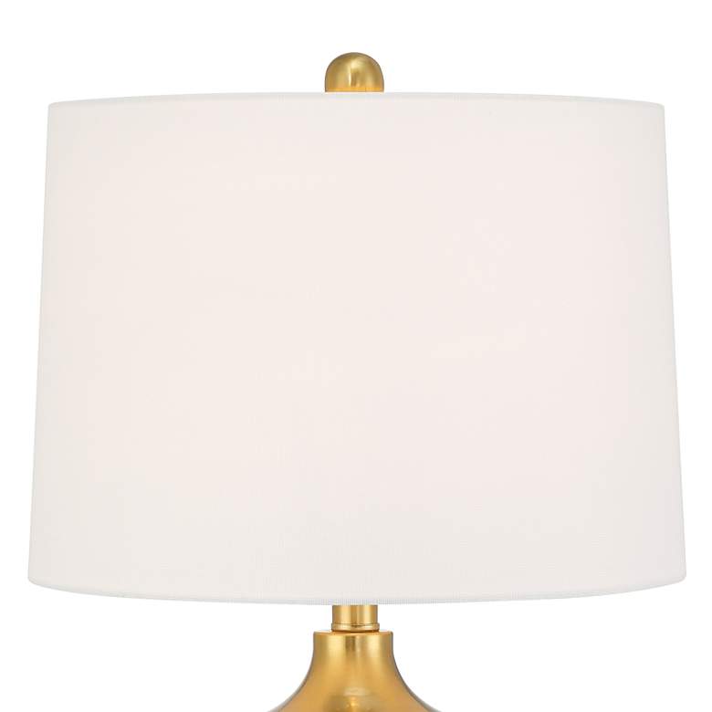 Image 4 360 Lighting Farah 28 3/4" High Modern Gold Turned Cone Table Lamp more views