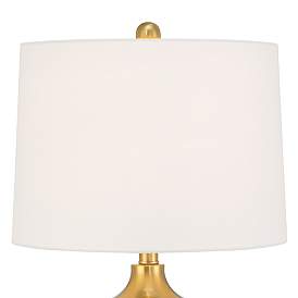 Image5 of 360 Lighting Farah 28 3/4" High Modern Gold Turned Cone Table Lamp more views