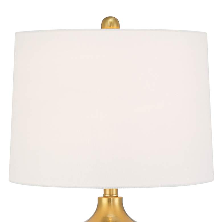 Image 5 360 Lighting Farah 28 3/4" High Modern Gold Turned Cone Table Lamp more views