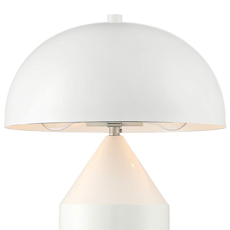 Image 4 360 Lighting Felix Modern White Dome Mushroom Table Lamps Set of 2 more views