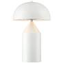 360 Lighting Felix Modern White Dome Mushroom Table Lamps Set of 2