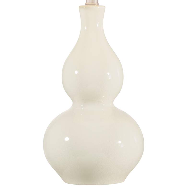 Image 5 360 Lighting Fergie Cream White Double Gourd Modern Ceramic Table Lamp more views