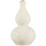 360 Lighting Fergie Cream White Double Gourd Modern Ceramic Table Lamp